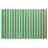 Tissu Vert, rouge foncé et Motif jaune clair (Fat Quarter)