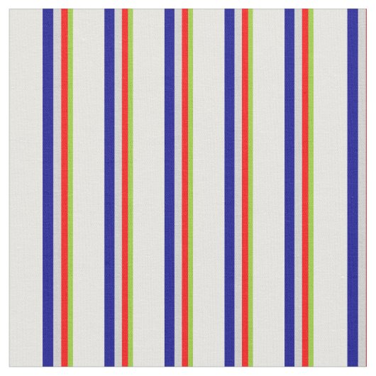 Tissu Vert, Rouge, Gris clair, Bleu foncé & Blanc (Fermer)