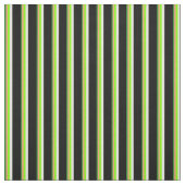 Tissu Vert, Saumon clair, Chartreuse, Beige & Noir (Échantillon)