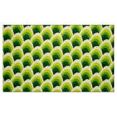 Tissu vert style seventies rétro mod (Fat Quarter)