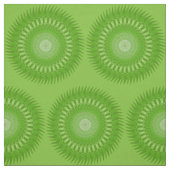 Tissu Vert Sun Mandala (Échantillon)