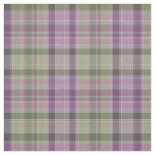 Tissu Vert, tartan classique lilas. (Échantillon)
