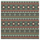 Tissu Vert tribal du sud-ouest (Échantillon)