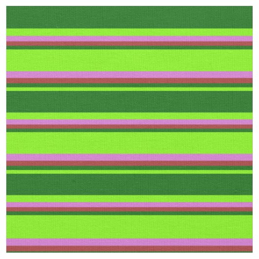 Tissu Vert, vert foncé, Brown et orange (Fermer)