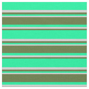Tissu Vert, vert foncé et gris clair