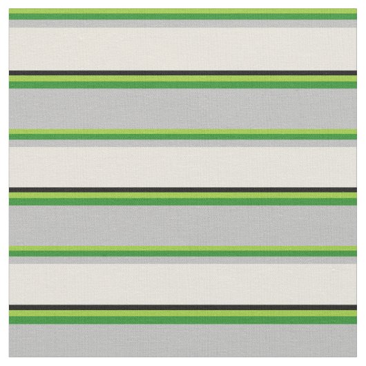 Tissu Vert, vert forestier, gris, beige et noir (Fermer)