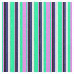 Tissu Vert, Violet, Noir, Bleu de minuit et blanc