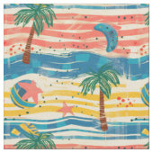 Tissu Vibes de plage (Fermer)