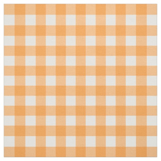 Tissu Vichy Orange (Échantillon)