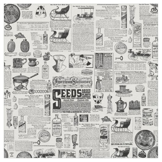 Tissu victorian catalog black white antique toile (Fermer)