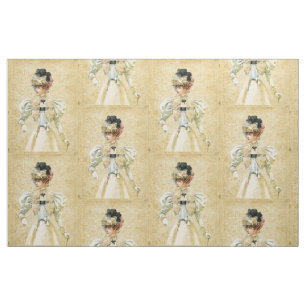 Tissu victorien vintage de mode de dames