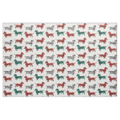 Tissu Vie de pays de teckels de plaid de Buffalo (Fat Quarter)