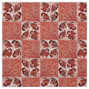 Tissu Vieille conception victorienne botanique pour des