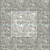 Tissu vieille perle de l'ouest (Carreau)