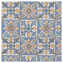 Vieux motif de tuiles de mur de majolique peint à