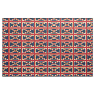 Tissu Vieux motif grunge vintage de drapeau du