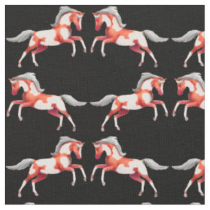 Tissu vif de chevaux de Pinto de peinture