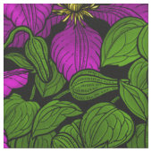 Tissu Vigne Clematis rose (Fermer)