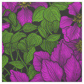 Tissu Vigne Clematis rose (Échantillon)