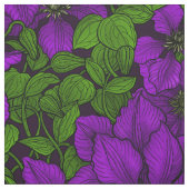Tissu Vigne de Clematis pourpre (Échantillon)