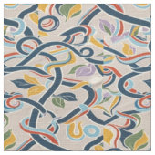 Tissu Vignes entrelacées en harmonie vibrante (Détail)