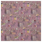 Tissu Vin et fromage Imprimer (Échantillon)