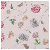 Tissu Vin floral rose et violet (Fermer)