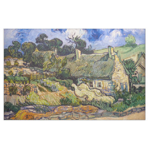 Tissu Vincent Van Gogh - Chaumières à Cordeville