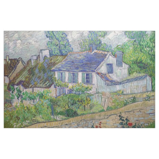 Tissu Vincent van Gogh - Maisons à Auvers (Yard)
