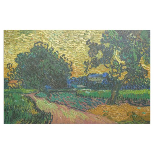 Tissu Vincent van Gogh - Paysage à Twilight (Yard)