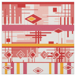 Tissu vintag ornement moderne Abstrait éléments géométri