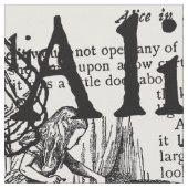 Tissu Vintage Alice Collage noir et blanc (Fermer)