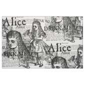 Tissu Vintage Alice Collage noir et blanc (Fat Quarter)