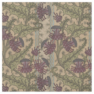 Tissu Vintage Art nouveau Thistle Motif par J. Milesi