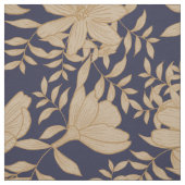 Tissu vintage beige et bleu marine (Échantillon)