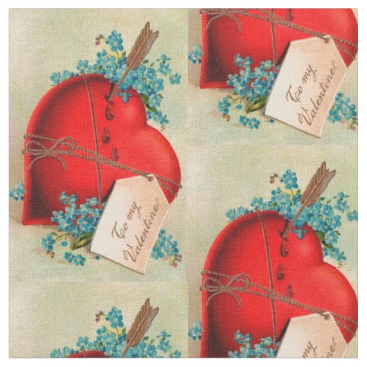 Tissu Vintage Big Red (Fermer)