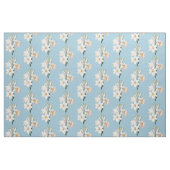 Tissu Vintage Blanc Lilies Floral (Fat Quarter)