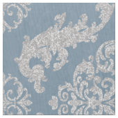 Tissu Vintage bleu damassé (fermé)