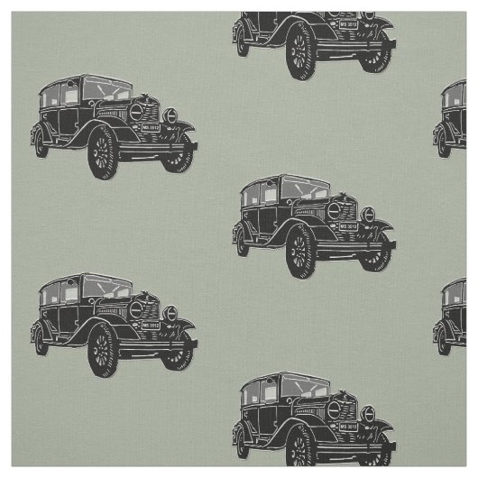 Tissu Vintage Car Art Fabric (Échantillon)
