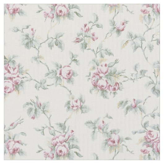 Tissu Vintage chic Rose et raypes (Fermer)