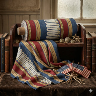 Tissu Vintage Colonial laiton et galon ID1309