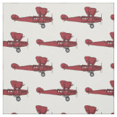 Tissu vintage d'avions de biplan (Échantillon)