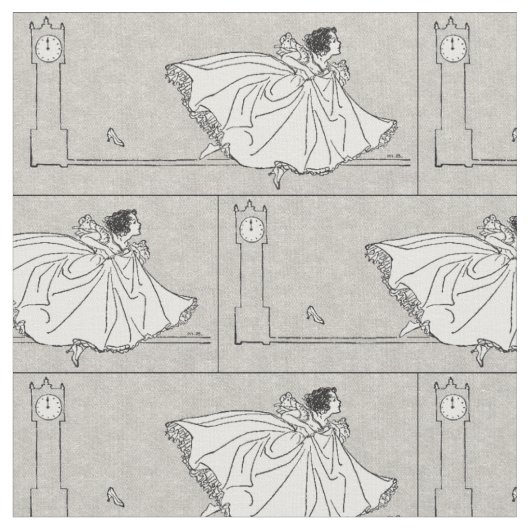 Tissu vintage de Cendrillon de conte de fées (Fermer)