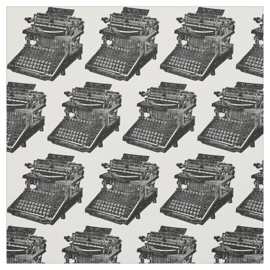 Tissu vintage de machine à écrire (Échantillon)