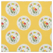 Tissu vintage de tulipes (Échantillon)