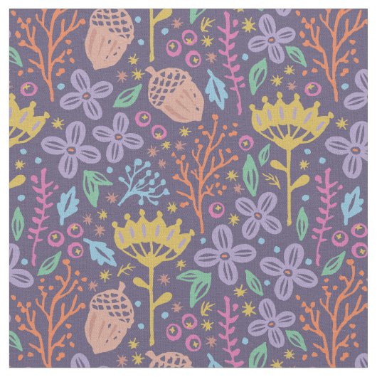 Tissu Vintage floral pattern in boho style. (Fermer)