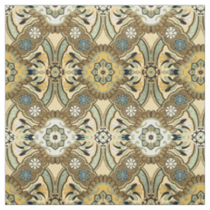 Tissu Vintage japonais Floral Brocade Motif Fabric