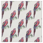 Tissu Vintage Macaw Bird (Échantillon)