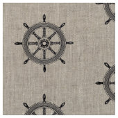 Tissu vintage nautique de la roue | de bateaux (Fermer)