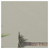 Tissu Vintage Palm Tree Tropical Elegant Green (Fermer)